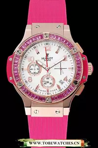 Hublot Big Bang Tutti Frutti Pink Strap Gold Dial En22482