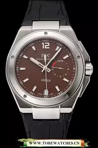Iwc Big Ingenieur 7 Day Power Reserve Brown Dial Silver Case Black Leather Bracelet En124542