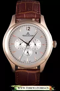 Jaeger Lecoultre Master Gold Bezel Brown Leather Band En59701