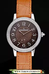 Jaeger Lecoultre Rendez Vous White Dial Orange Leather Strap En59989