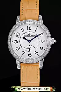 Jaeger Lecoultre Rendez Vous White Dial Yellow Leather Strap En59990