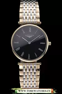Longines La Grande Classique Two Tone Band Black Dial Homme En59998