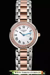Longines Primaluna Stainless Steel And Gold Diamond Case En60474