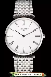 Longines Grande Classique White Dial Roman Numerals Stainless Steel Case And Bracelet En122762