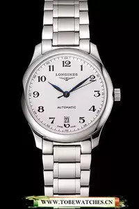 Longines Master White Dial Stainless Steel Bracelet En124544