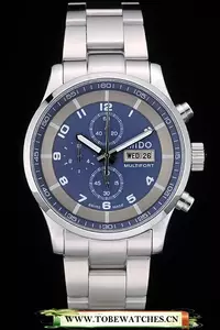Mido Multifort Stainless Steel Bezel Navy Dial En59228