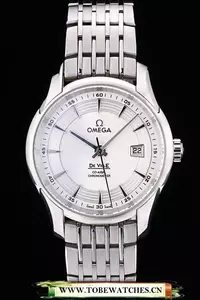 Omega Deville Stainless Steel Bezel White Dial En58966