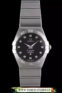 Omega Constellation Black Dial Stainless Steel Band En59536