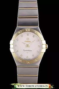 Omega Constellation Gold Bezel Two Tone Band En59548