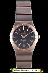 Omega Constellation Rose Gold Bezel Two Tone Band En59554