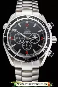 Omega Seamaster Black Dial Black Bezel Stainless Steel Case And Bracelet En122975
