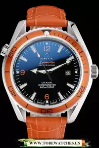 Omega Seamaster Planet Ocean Co Axial Orange Case Black Dial En58107