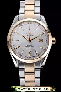 Omega Seamaster White Dial Two Tone En60065