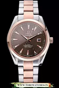 Omega Seamaster Brown Dial Two Tone En60066