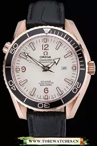 Omega Seamaster Planet Ocean Ceragold White Dial En60285