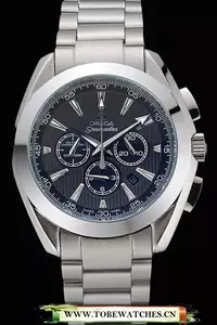 Omega Seamaster Aqua Terra Chronograph Teak Grey Dial Stainless Steel Bracelet En60416