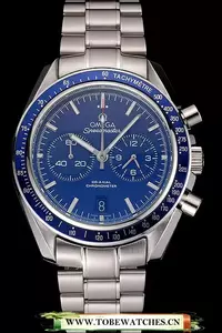 Omega Speedmaster Blue Dial Stainless Steel Case And Bracelet En120794