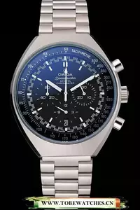 Omega Speedmaster Mark Ii Black Dial Stainless Steel Case And Bracelet En120801