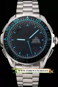 Omega Speedmaster Skywalker X 33 Black Dial Blue On Black Bezel Stainless Steel Case And Bracelet En122081