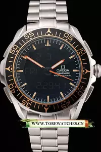 Omega Speedmaster Skywalker X 33 Black Dial Orange On Black Bezel Stainless Steel Case And Bracelet En122082