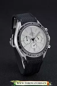 Omega Speedmaster Black Rubber Strap White Dial En59941