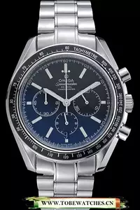 Omega Speedmaster Black Grey Stainless Steel Strap En59953