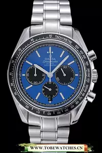 Omega Speedmaster Blue Grey Stainless Steel Strap En59954