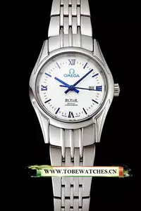 Omega De Ville Ladies White Dial Stainless Steel Case And Bracelet En123895
