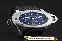 Panerai Luminor Brushed Stainless Steel Case Black Dial Black Rubber Strap En58218