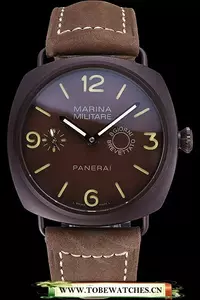 Panerai Luminor Marina Militare Purple Stainless Steel Bezel Khaki Bracelet En60216