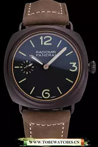 Panerai Radiomir Brown Stainless Steel Bezel Brown Leather Bracelet En119014