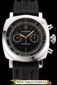 Panerai Radiomir 1940 Black Dial Stainless Steel Case Black Rubber Strap En122232