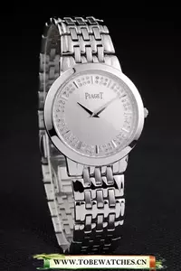 Piaget Dancer Stainless Steel Case Double Studded Minute Markers Silver Dial En58234
