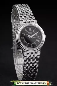 Piaget Traditional Stainless Steel Case Black Roman Dial En58237