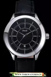 Piaget Gouverneur Stainless Steel Black Dial En59897