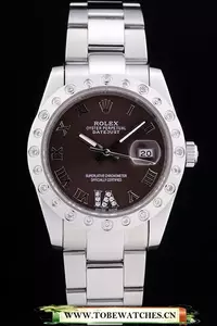 Rolex Datejust Diamond Bezel Brown Dial En58647