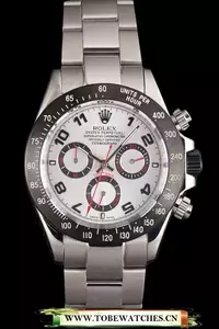 Rolex Daytona Stainless Steel Black Enameled Silver Dial En58044