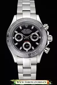 Rolex Cosmograph Daytona Stainless Steel Case Black Silver Subdials Stainless Steel En60523