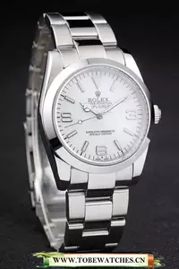 Rolex Explorer Polished Stainless Steel White Dial En58036