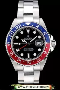 Rolex Gmt Master Ii Blue Red Ceramic Bezel Black Dial Tachymeter En58719