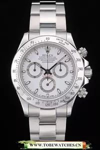 Rolex Daytona Stainless Steel Bracelet White Dial En59243