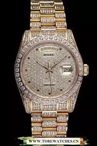 Rolex Day Date Diamonds Yellow Gold En59810