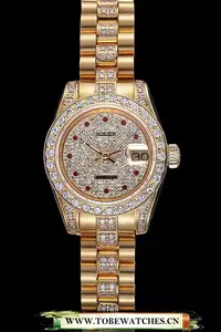 Rolex Datejust Diamond Dial Gold En59937