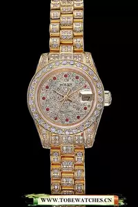 Rolex Datejust Diamond Dial Gold En59938