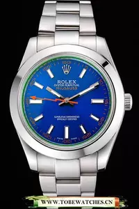 Rolex Milgauss Blue Dial Stainless Steel Case And Bezel En120981