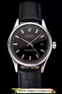Rolex Datejust Black Dial Stainless Steel Case And Bracelet En121595