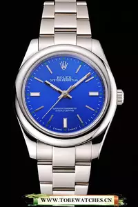 Rolex Oyster Perpetual Blue Dial Stainless Steel Case And Bracelet En122247