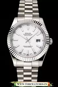 Rolex Datejust White Dial Stainless Steel Case And Bracelet En122514