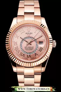 Rolex Sky Dweller Rose Gold Dial Rose Gold Case And Bracelet En121558