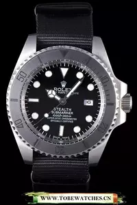 Rolex Submariner Stealth Mk Iv Black Fabric Band En59471